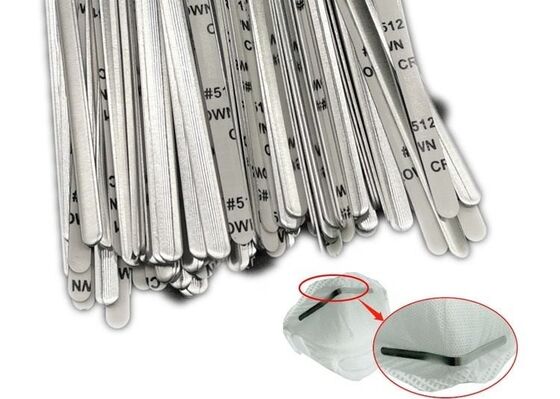 خرید سیم پل بینی ماسک آلومینیومی برای ماسک صورت Shied 5mm ثابت تولید آنلاین